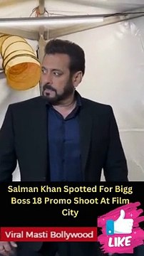 Salman Khan Spotted For Bigg Boss 18 Promo Shoot At Film City Viral Masti Bollywood