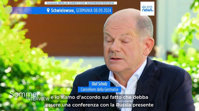 Ucraina, Zelensky d'accordo con Scholz: Al prossimo tavolo per la pace deve esserci la Russia
