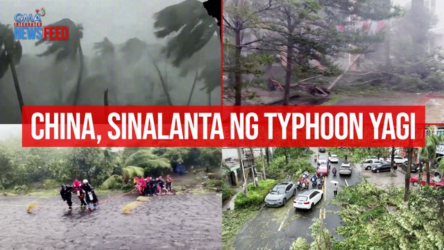 China, sinalanta ng Typhoon Yagi | GMA Integrated Newsfeed