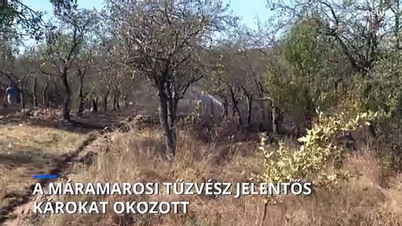 Észak-Romániában a lakosok felmérik a károkat a hatalmas tűz oltása után