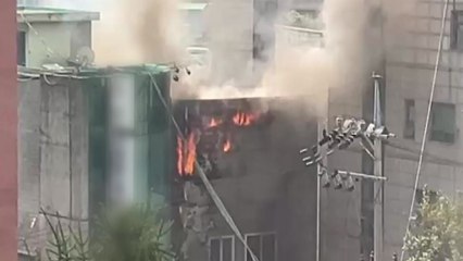 서울 홍대입구역 근처 건물에서 불...3명 대피 / YTN