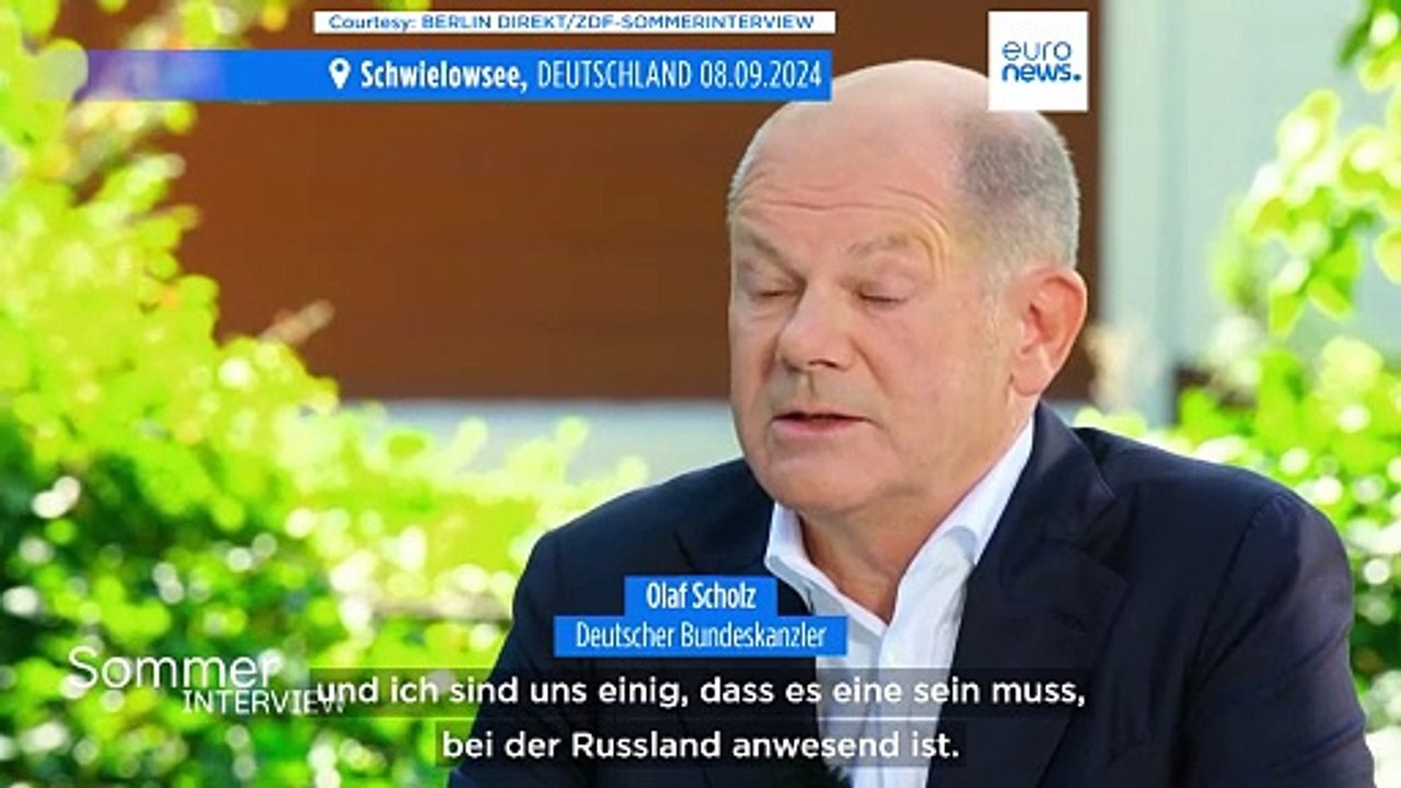 Scholz: Nächste Ukraine-Friedensgespräche müssen Russland einbeziehen