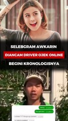 Selebgram Awkarin Diancam Driver Ojek Online, Begini Kronologisnya