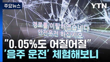 "0.05%도 어질어질"...'음주 운전' 체험해보니 / YTN