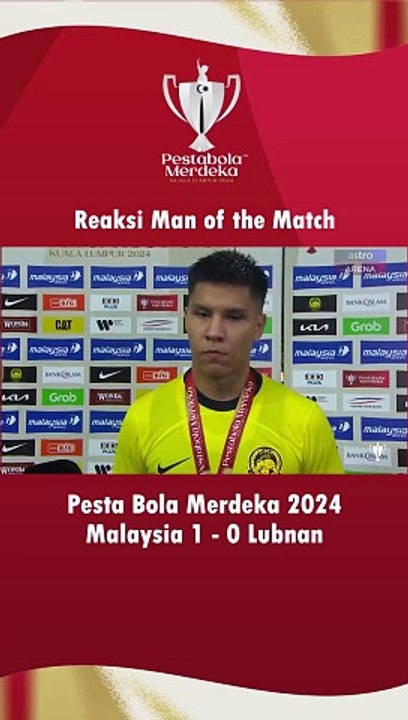 Nooa Laine beraksi cemerlang menentang Lubnan di perlawanan Akhir Pesta Bola Merdeka 2024 dan meraih gelaran 'Man of The Match'
