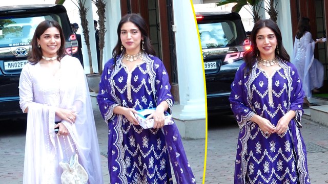 Pednekar Sisters Arrives For Ganpati Visarjan At Shilpa Shetty's Residence