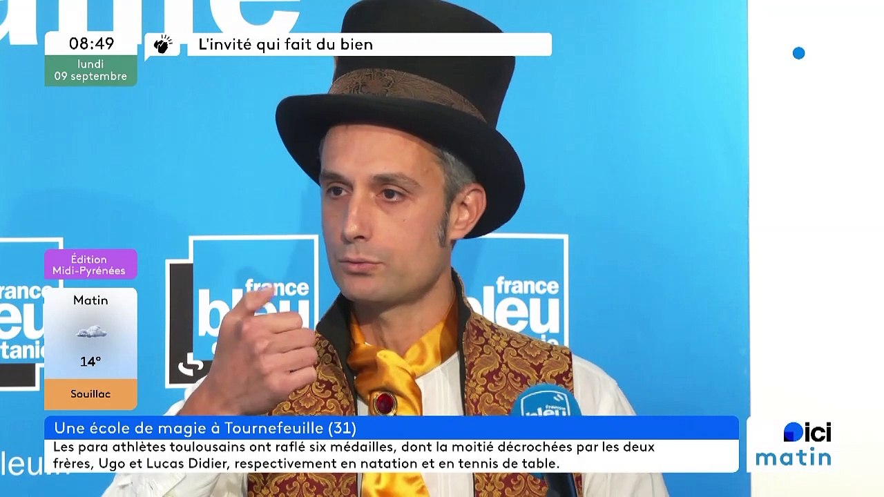 Granraf de l'école de magie "Espantous" à Tournefeuille nous fait un tour de magie