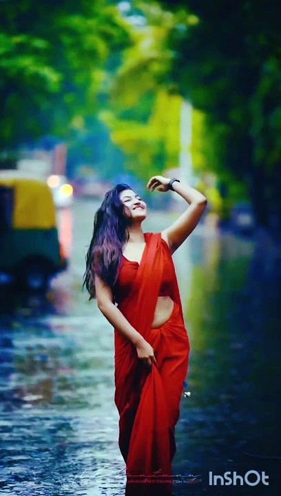 Beautiful Indian girl in saree