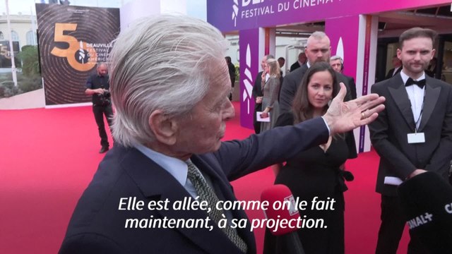Michael Douglas sur le tapis rouge du 50e festival de Deauville