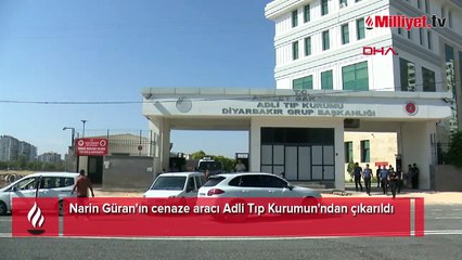 Narin'in cenazesi Adli Tıp'tan alındı