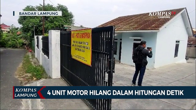 4 Unit Motor Digasak Maling dalam Hitungan Detik