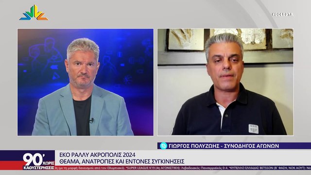 O Γιώργος Πολυζώης για το ΕΚΟ Ράλλυ Ακρόπολις 2024