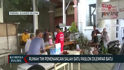 Rumah Tim Pemenangan Salah Satu Paslon Dilempar Batu