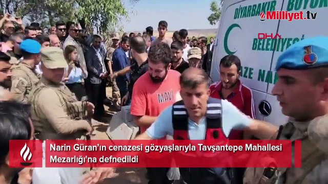 Türkiye Narin için ağlıyor! Cenazesi toprağa verildi