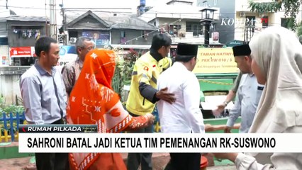 Sahroni Batal Jadi Ketua Tim Pemenangan Ridwan Kamil-Suswono di Pilkada Jakarta