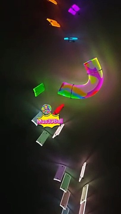 3D Ball Melody - Colorful and Musical Cascade!