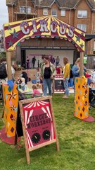 circus workshop at Newquay Town Council's summer finale