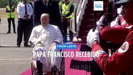 Papa Francisco recebido em euforia em Timor-Leste
