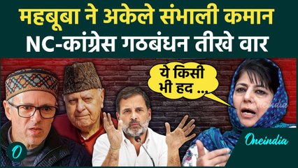 Jammu Kashmir Election 2024: NC और Congress पर भड़कीं Mehbooba Mufti ने क्या कहा | वनइंडिया हिंदी