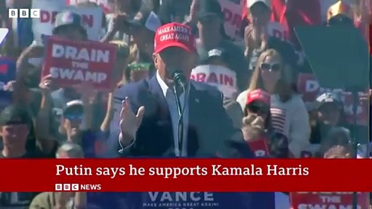 Donald Trump reacts to Vladimir Putin endorsing Kamala Harris as next US president | US Elections