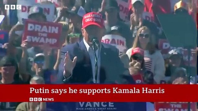 Donald Trump reacts to Vladimir Putin endorsing Kamala Harris as next US president | US Elections