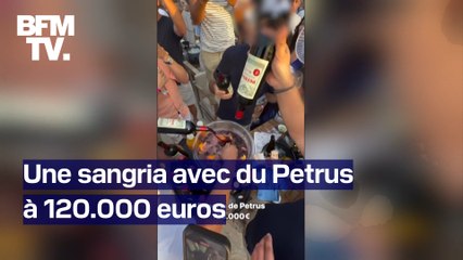 Une sangria à base de Petrus vendue 120.000€ dans un bar de Cannes