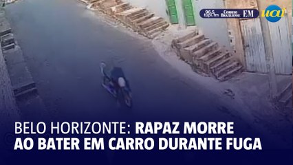 Скачать видео: Motociclista morre ao bater em carro durante fuga