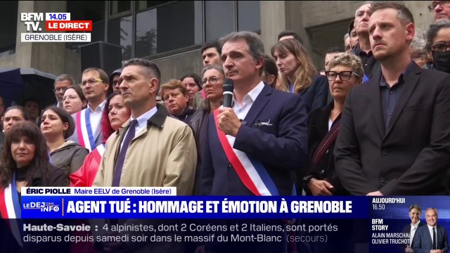 Nous sommes en deuil : Éric Piolle rend hommage à l'agent municipal tué à Grenoble