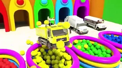 Wheels On the Bus song - Make friends in a colorful garage - Baby Nursery Rhymes & Kids Songs