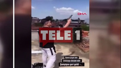 14 yaşındaki çocuk elinde tabancayla rastgele ateş açtı!