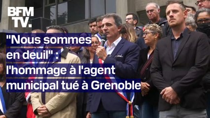 Tải video: L'hommage d'Éric Piolle à l'agent municipal tué à Grenoble