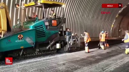 Bolu Dağı Tüneli'ndeki çalışma, planlanan tarihten 12 gün önce tamamlandı