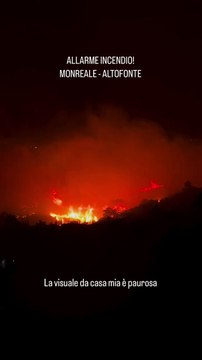 Un incendio distrugge ettari di bosco e macchia mediterranea fra Altofonte, Monreale e San Martino