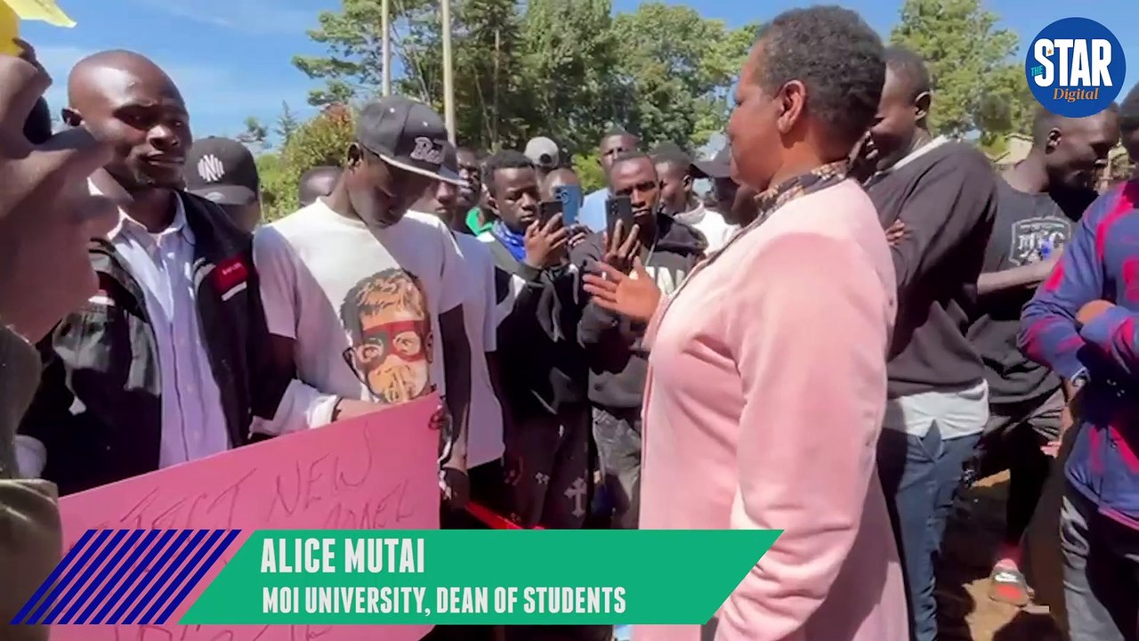 Moi varsity students hold demo, demand withdrawal of new funding model