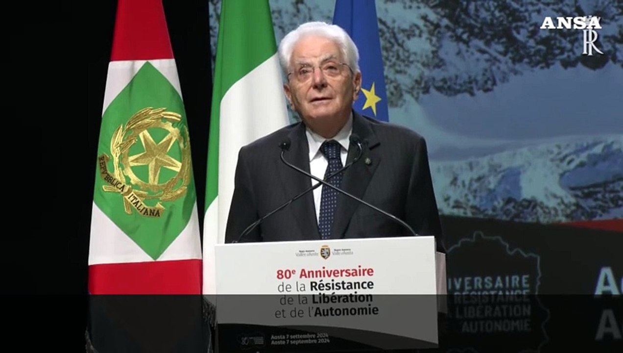 Mattarella: "Non si era e non si e' stranieri a casa propria"