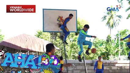 Pagba-basketball habang nakasakay sa unicycle, posible pala?! | AHA!