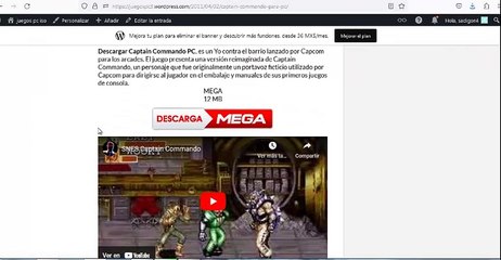 captain commando para pc