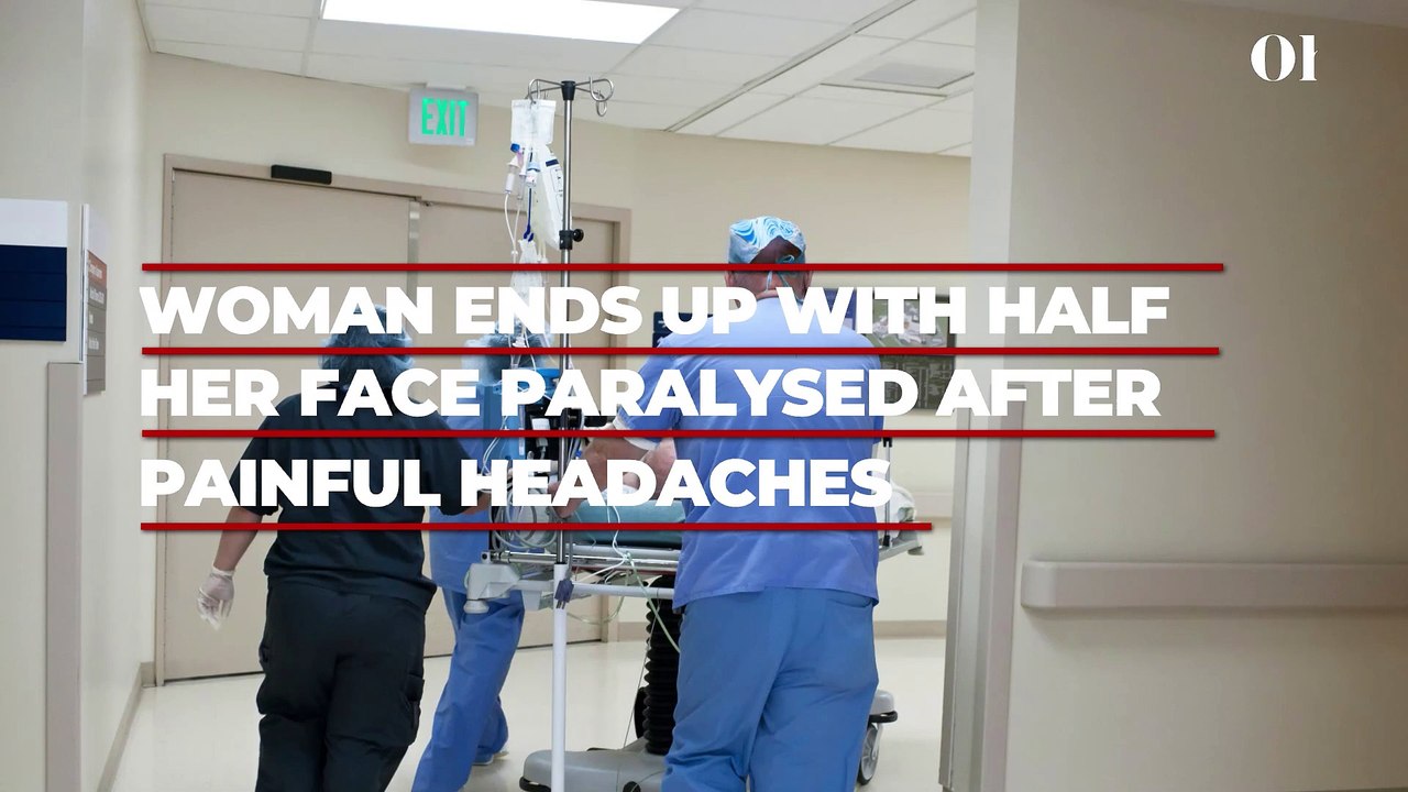 Woman ends up with half her face paralysed after being diagnosed with encephalitis