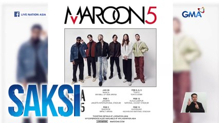 Maroon 5, magbabalik-Pinas sa January 2025 | Saksi