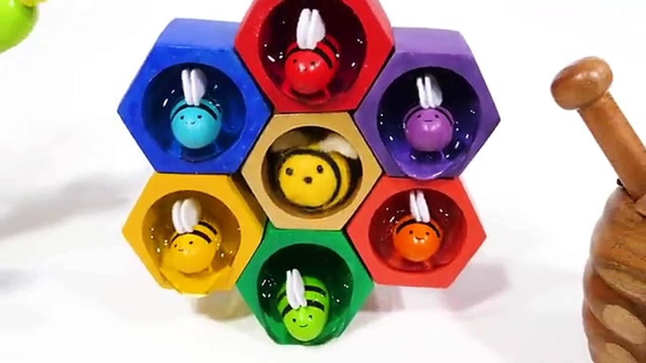 Toy Bee Learning Video for Toddlers - Learn Spanish and English Colors, Numbers, and Words for Kids!