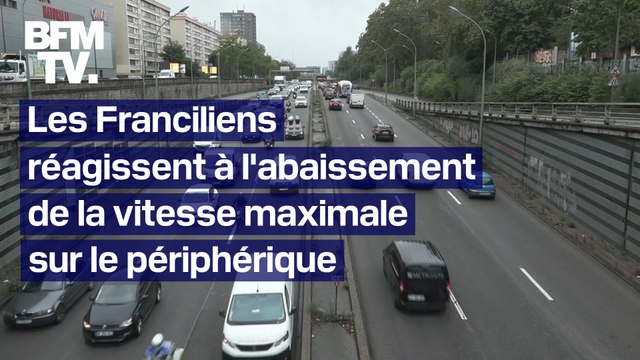 Les automobilistes réagissent à l'annonce d'Anne Hidalgo d'abaisser la vitesse sur le périphérique
