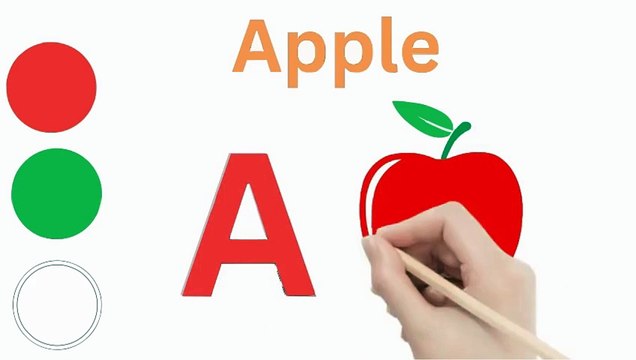 Easy Fruit Drawing for Kids: How to Draw Apple, Banana, and Orange | Color Kids Art Tutorial