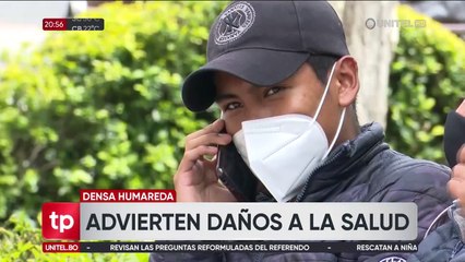 Contaminación: Sociedad Boliviana de Oftalmología dice que se incrementaron las consultas a causa de la densa humareda