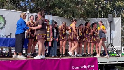 2024 HDFNL B-grade premiership medals presentation to Huntly