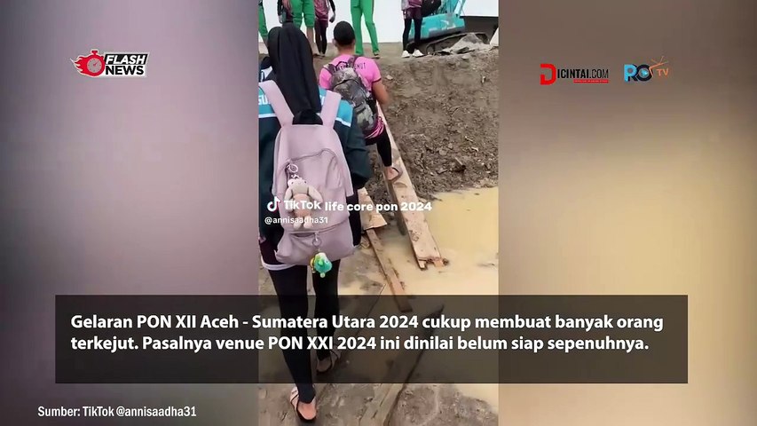 Viral! Akses Menuju Venue Voli PON XXI Aceh-Sumut yang Buruk Bikin Miris