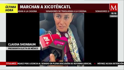 Claudia Sheinbaum asegura no saber nada sobre la discusión sobre la reforma judicial