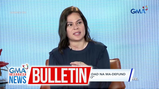 Vice Pres. Sara Duterte sa posibilidad na ma-defund ang OVP - Handa kami, handa ako | GMA Integrated News Bulletin