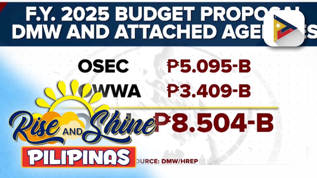 Dagdag-pondo para sa DMW sa 2025, isinusulong; pinaigting na proteksyon ng mga marino sa high-risk areas, itinutulak