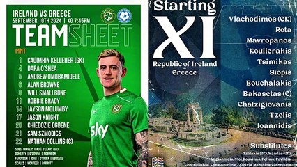 Ireland vs Greece 0-2 Highlights UEFA Nations League 2024-25