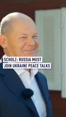 Scholz: Russia must join Ukraine peace talks
